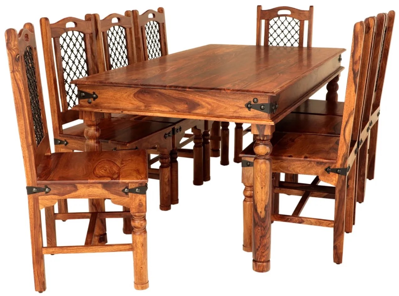 furniture-nabytek.cz - Jedálenský set pre 8 osôb Jali z indického masívu palisander