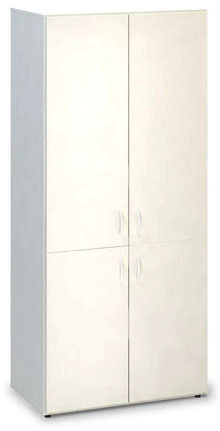 Vysoká skriňa ProOffice 80 x 47 x 178 cm, biela