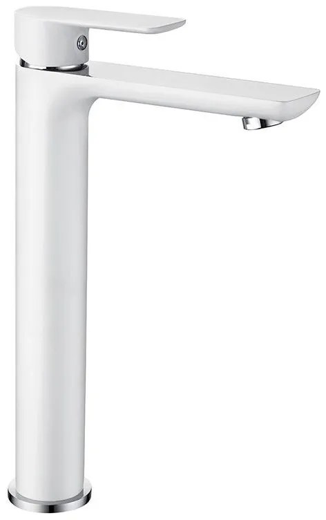 Mexen Alfa vysoká umývadlová batéria, biela-chrómová, 745710-02