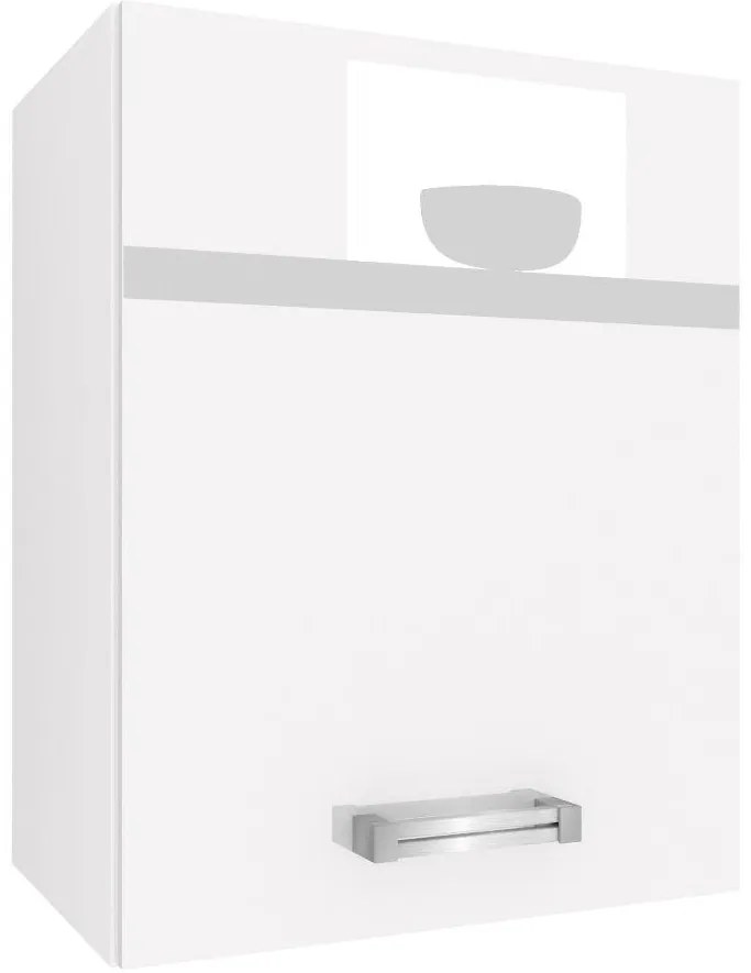 Kuchynská skrinka Belini horná 45 cm biely lesk INF SG45/1/WT/W/0/D