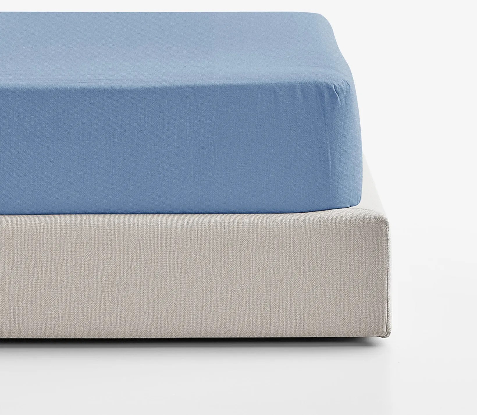 Goldea napínacia plachta z ľanovej zmesi - modrá 200 x 200 cm