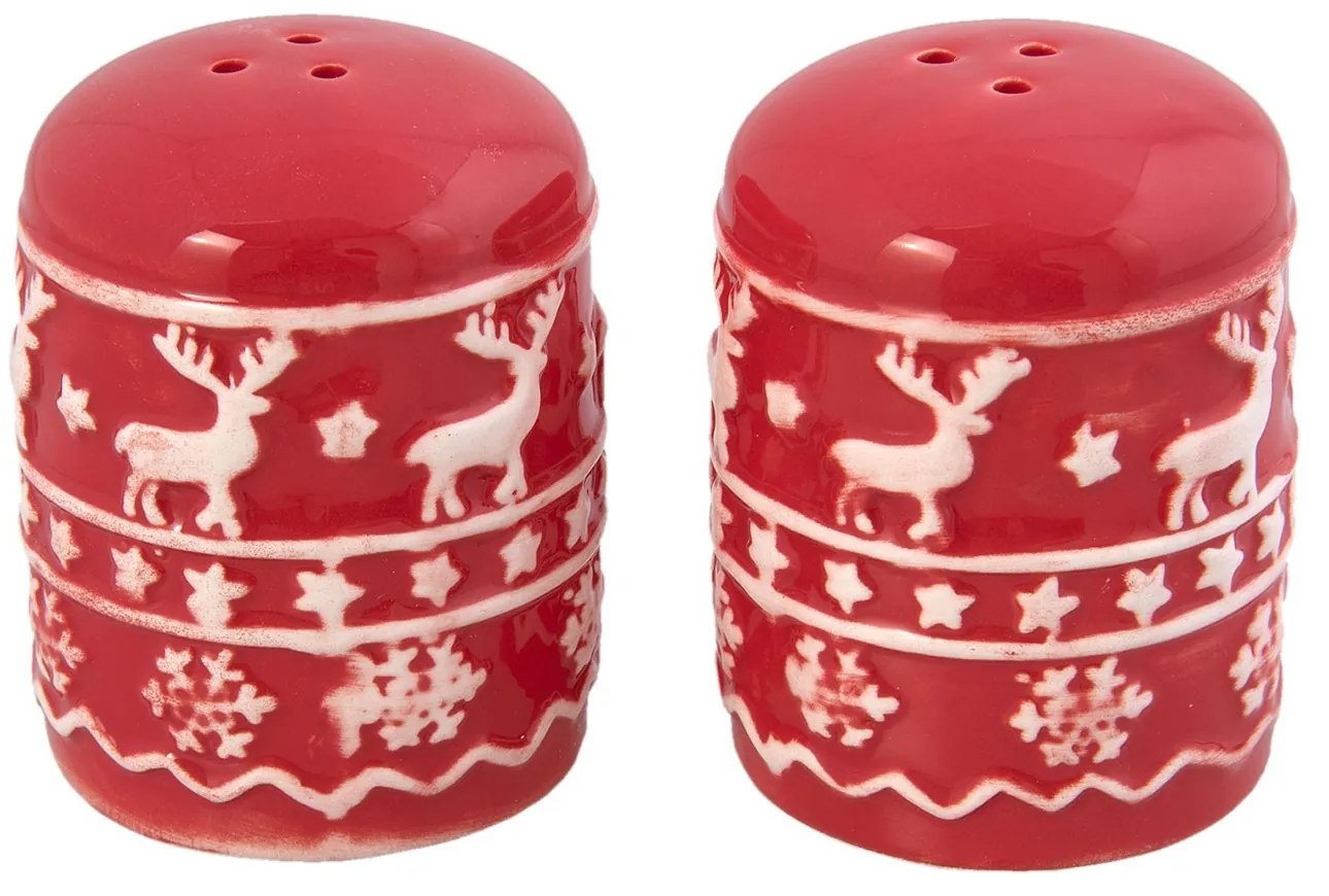Soľnička a korenička Cosy Winter - Ø 5 * 7 cm