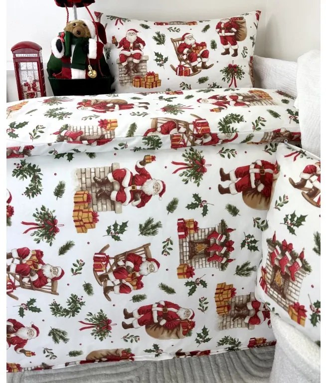 INTERMEDIC SK Detské vianočné obliečky Santa Claus – 90×130/45×65 cm