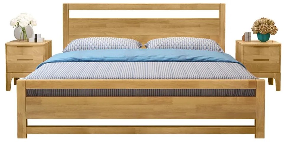 Manželská posteľ 160 cm Senalan (prírodná) (s roštom) (s úl. priestorom). Vlastná spoľahlivá doprava až k Vám domov. 1116500