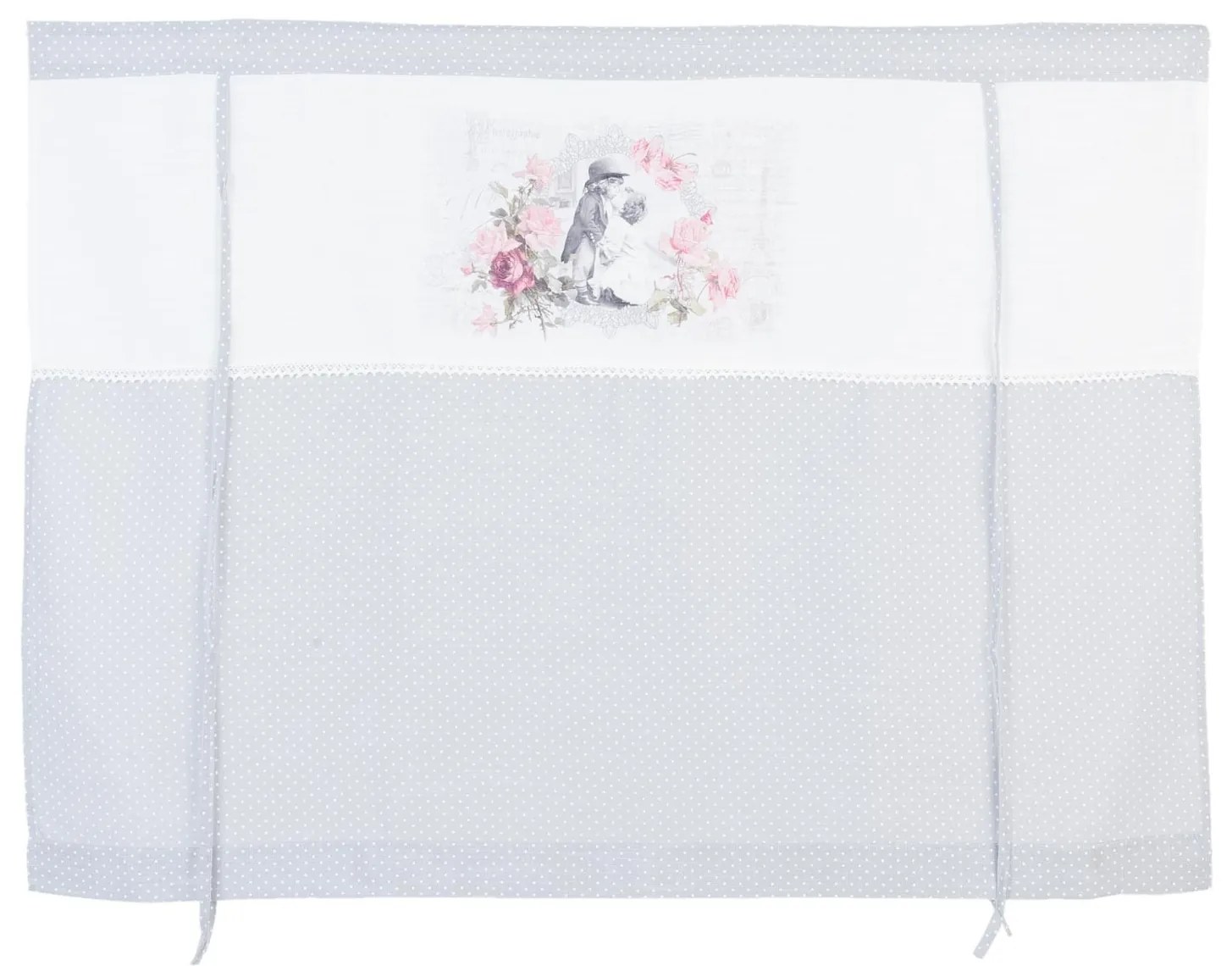 Béžové záclony pre deti a ruže