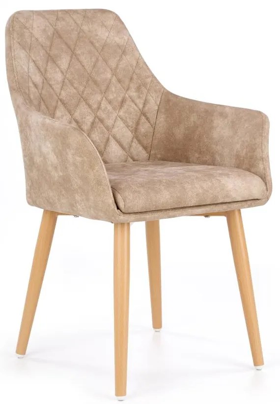 Jedálenská stolička Ray, béžová / buk