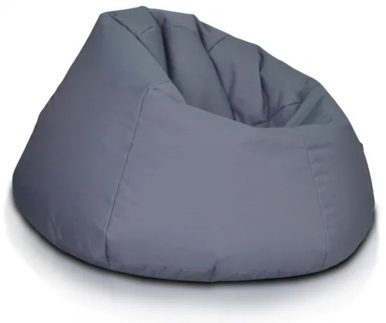 INTERMEDIC SK - Sedací vak MAXI 140x70 cm z polyesteru | rodinný vak, veľké kreslo, 570 l Farba: NC16 - Sivá tmavá (Polyester)