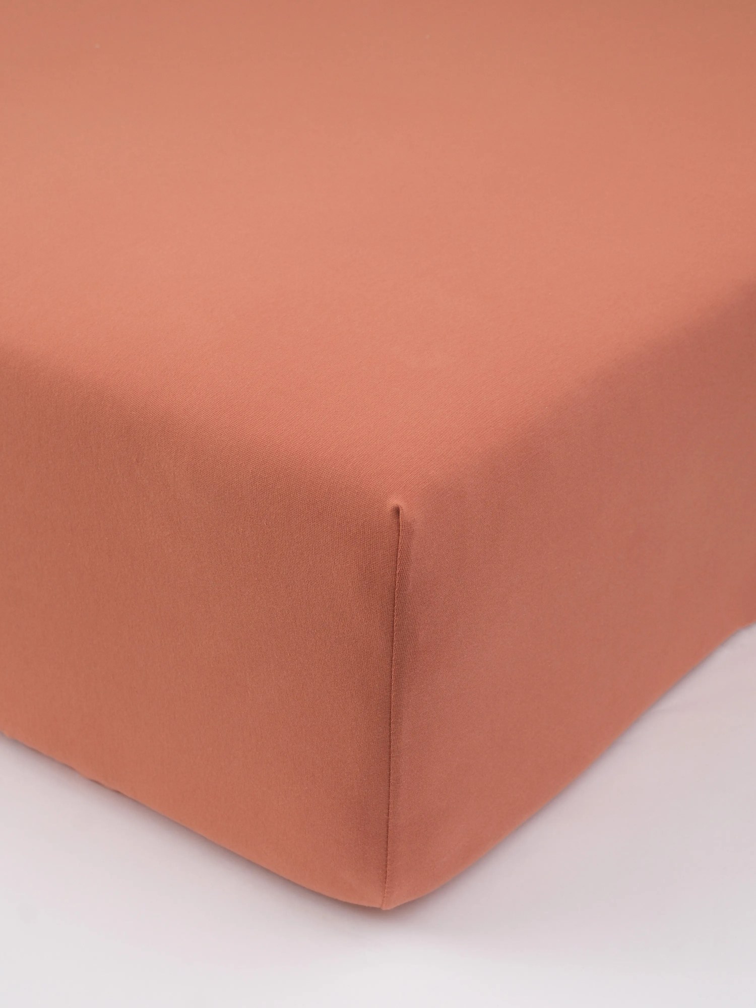 Jersey plachta s elastanom Deluxe 180 × 200 cm – terakota
