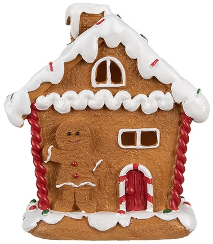 Vianočná perníková chalúpka s Led svetielkami Gingerbread House - 11*9*13 cm