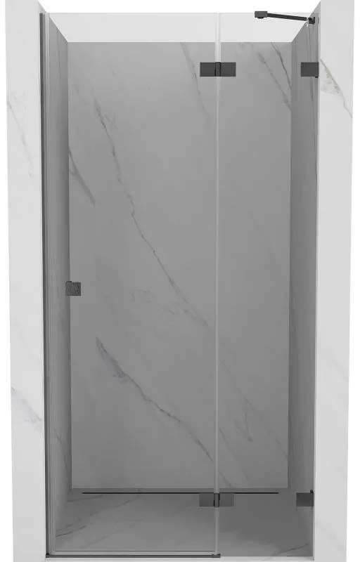 Mexen, Mexen Lunar pravé otočné sprchové dvere 70 cm, priehľadné, pištoľovo šedé kartáčované - 834-070-000-66-00-P