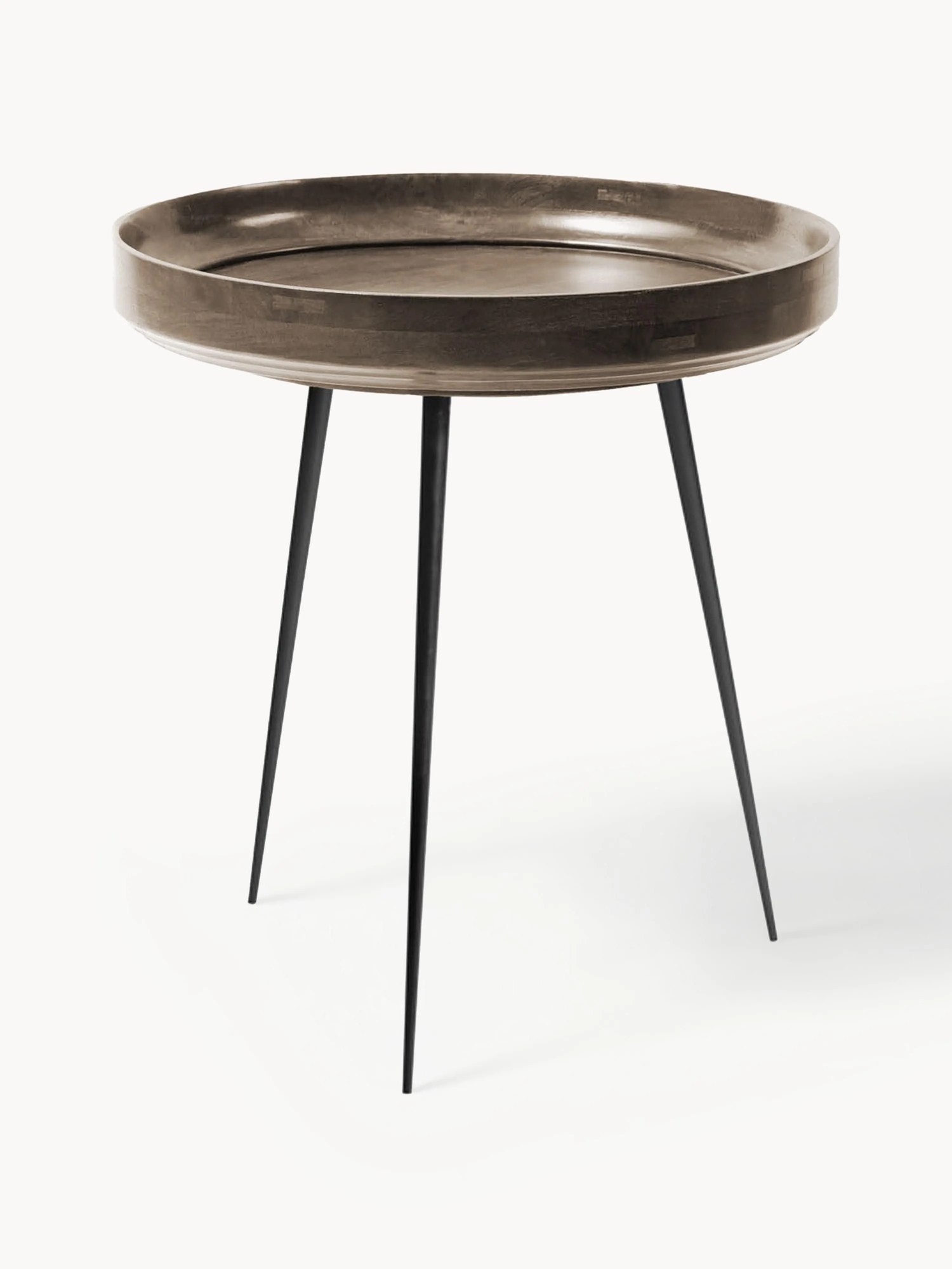 Okrúhly pomocný stolík z mangového dreva Bowl