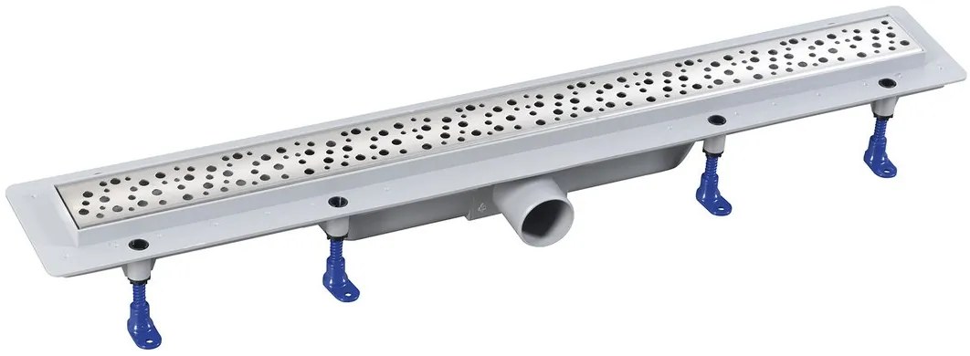 Aqualine Aqualine, MARMI plastový sprchový kanálik s roštom, 910x122x65 mm, 1702-90