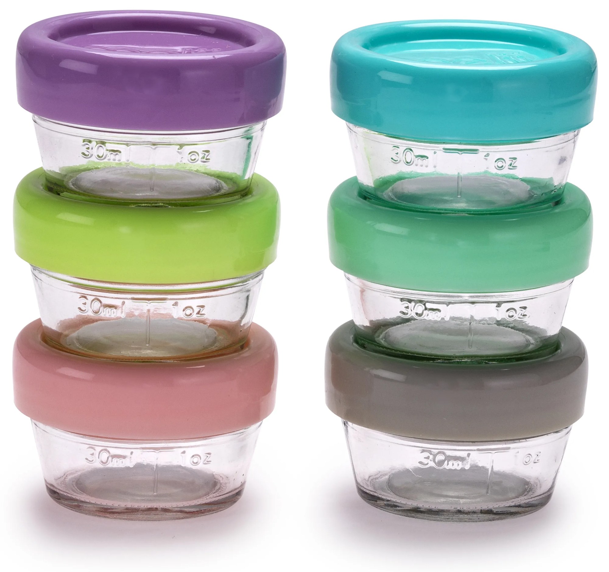 Sklenené dózičky na potraviny 59 ml - 6 ks