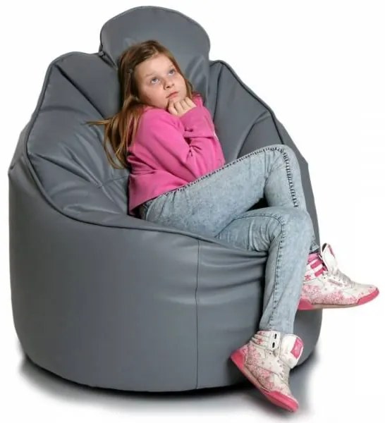 Sedací vak INTERMEDIC Lider ekokoža Farba: E15 - Sivá tmavá (Ekokoža)