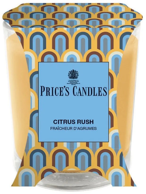 Price´s Price's vonná svíčka ve skle Citrus Rush - hoření 45h