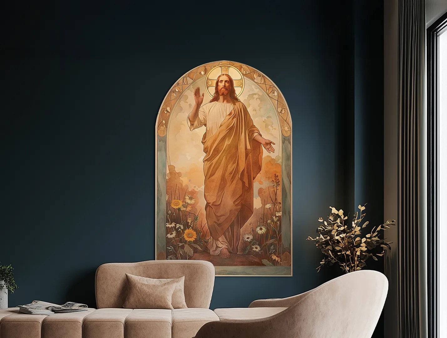 drevko | Obraz na stenu Ježiš - Kráľ pokoja 80 x 50 cm