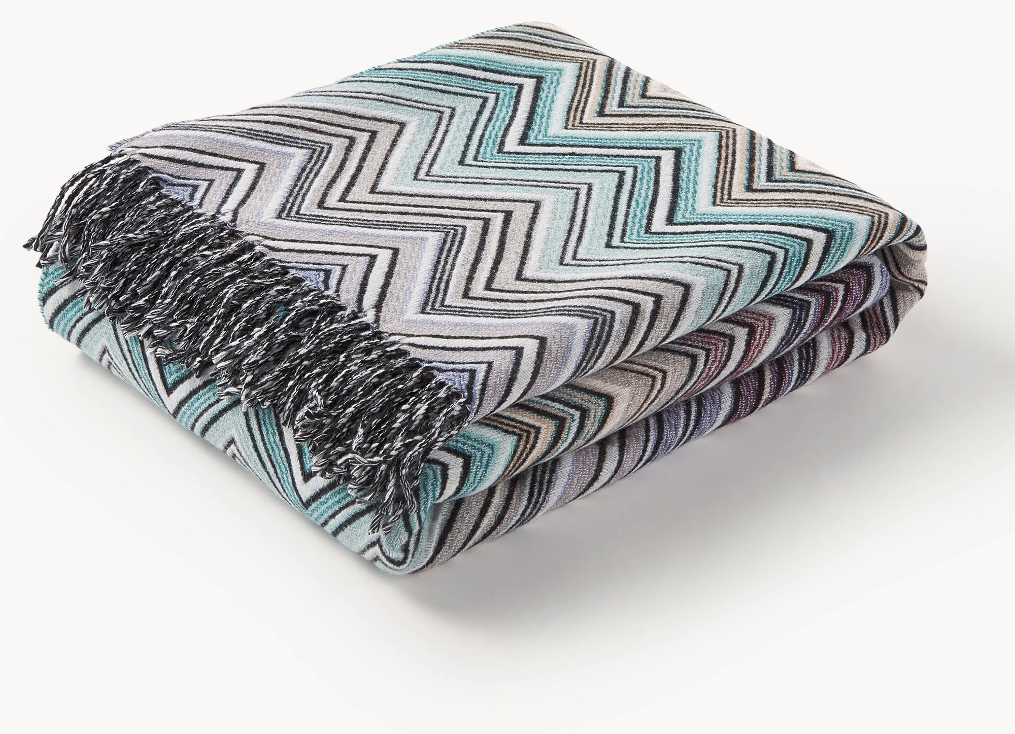 Vlnený pléd so strapcami Perseo