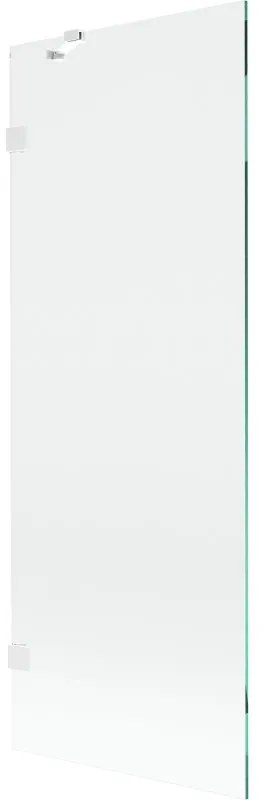 Mexen, Mexen Lunar 1-krídlová vaňová zástena 70 x 150 cm, transparentná, biela - 897-070-000-20-00