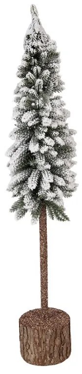 Vianočné dekorácie ihličnatý stromček na dreve L - Ø 10*60 cm