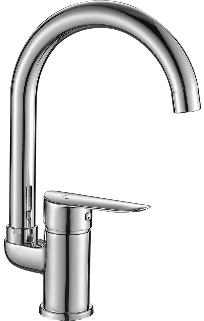 Kuchinox Cento, drezová batéria s výtokom v tvare-U, chrómová, LAV-BKC_068D