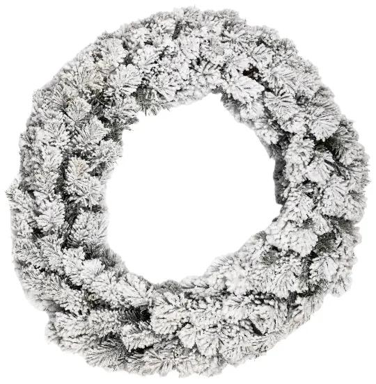 Vianočný veniec Smrek Tatranský zasnežený 45cm
