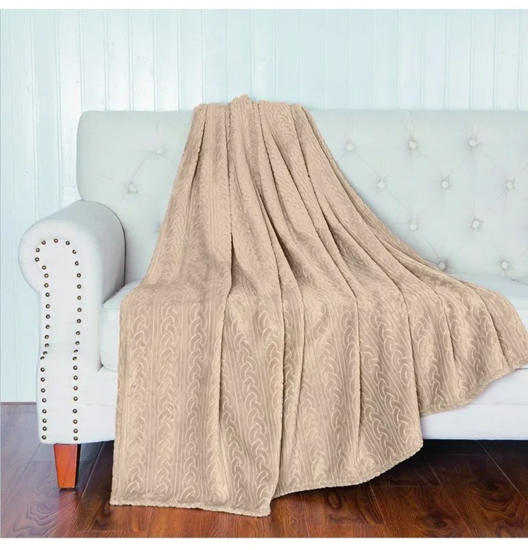 Deka svetlohnedá Elit 200x240 cm EMI