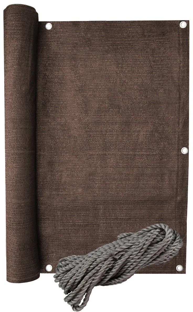 Bestent Balkónová zástena 1x5m 95% Balcone Brown