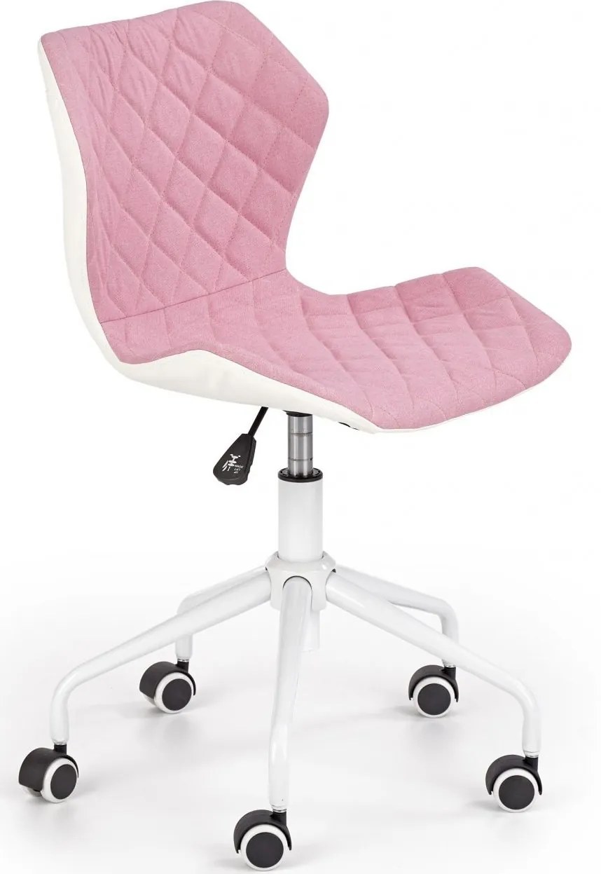 Detská otočná stolička MAGIC svetlo ružová