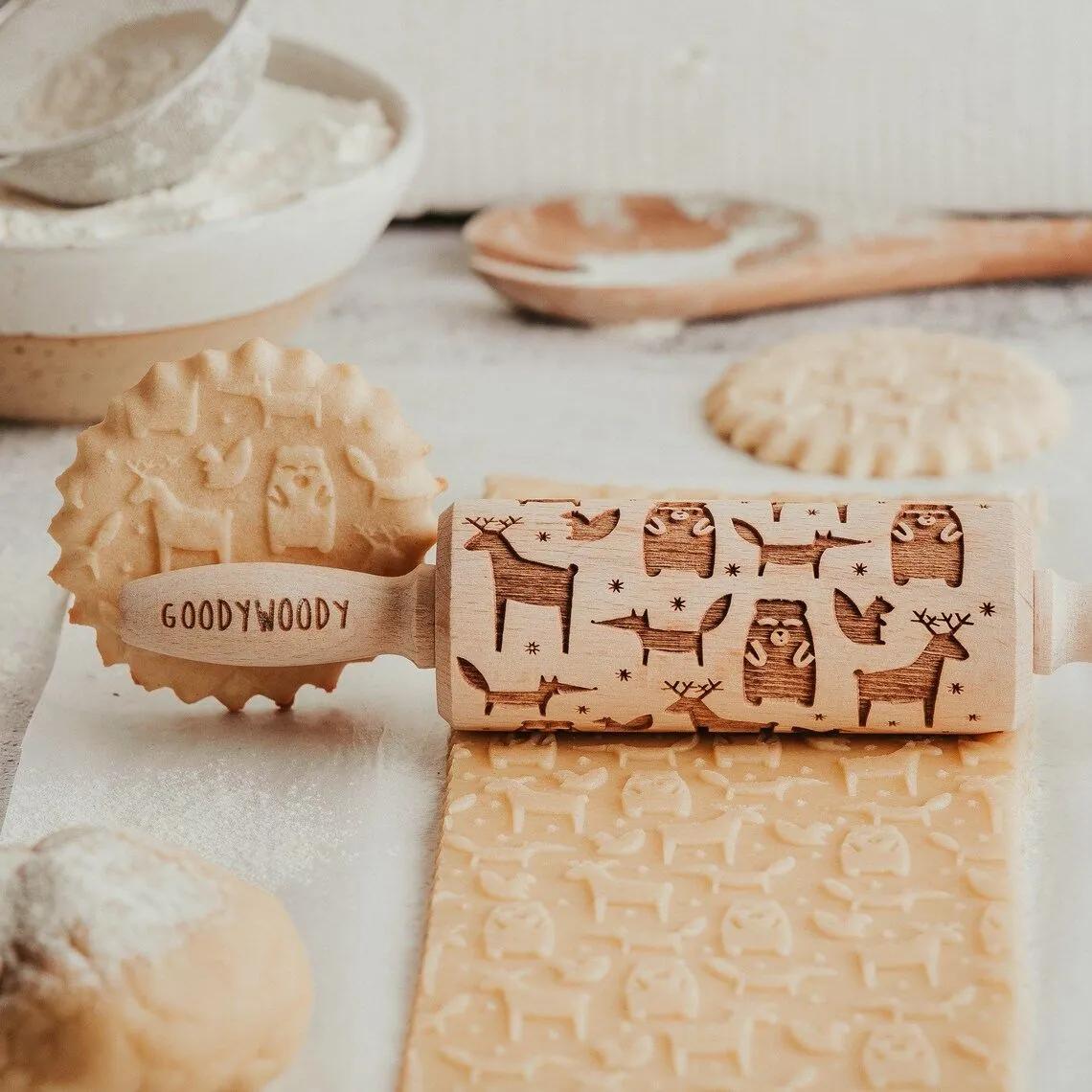 Goody Woody Embosovaný valček na cesto Forest Animals – malý