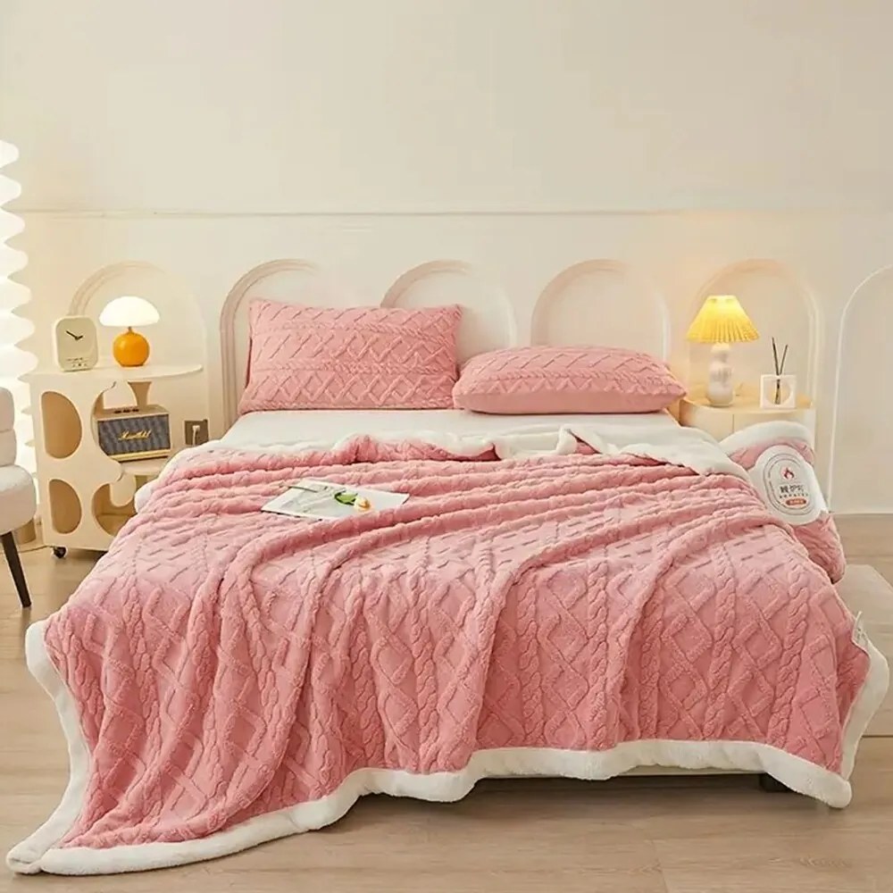 Hrejivá barančeková deka Homa REDDEA PINK