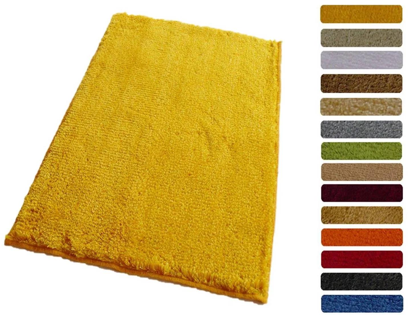 ROUTNER Kúpeľňová predložka COTTON Žltá 20119 - Žltá / 50 x 80 cm 20119