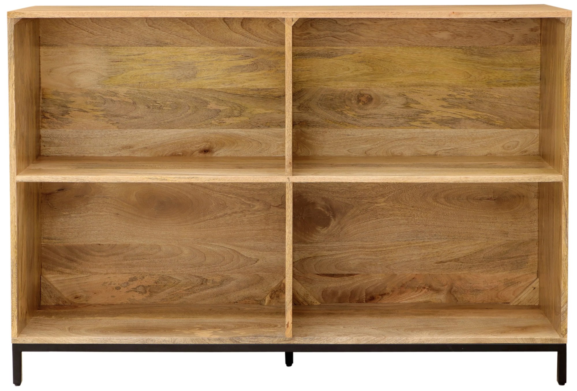 furniture-nabytek.cz - Úzka knižnica 130x90x35 z dreva mango