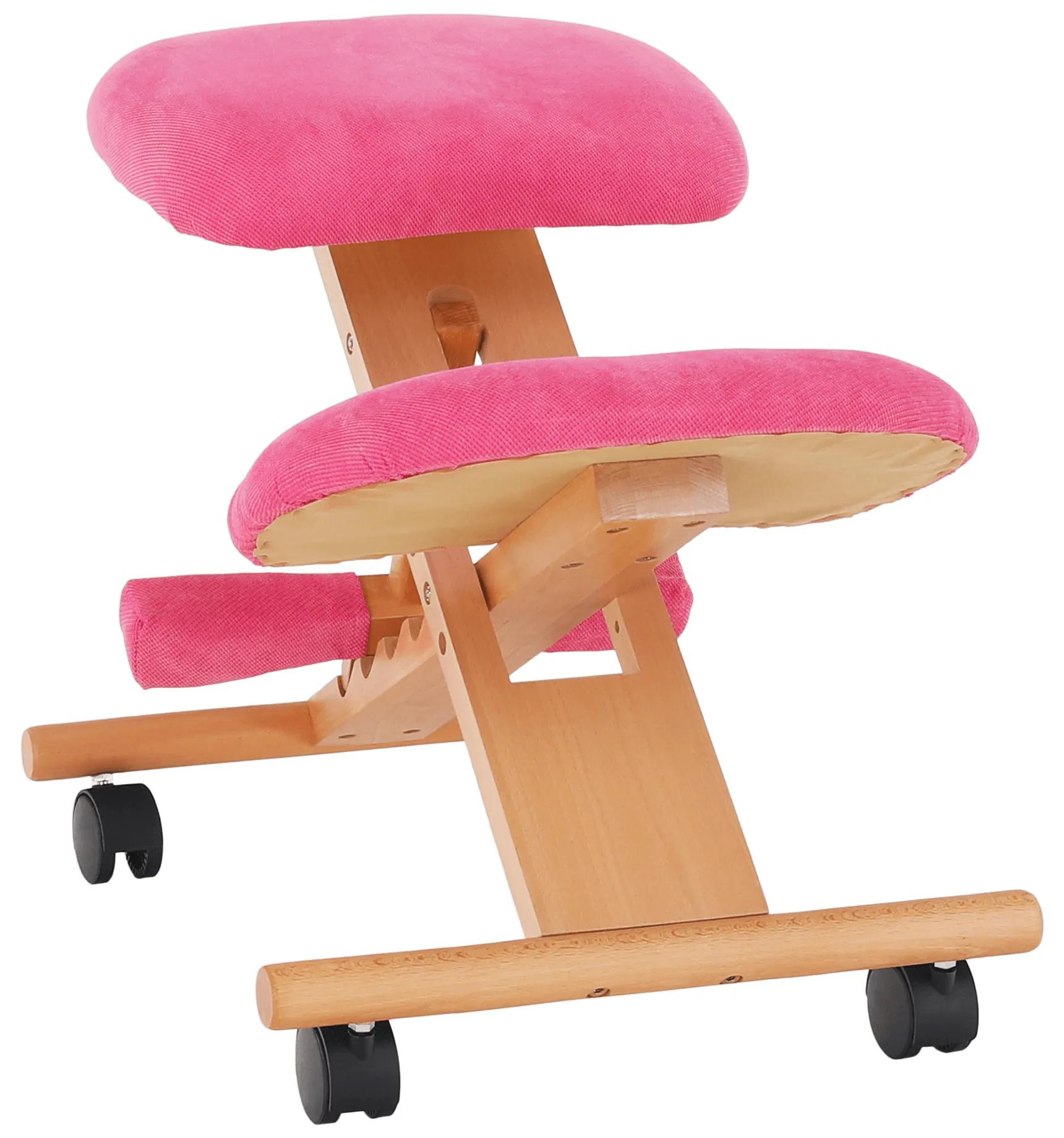 Kancelárské kreslo Grisel (buk + ružová). Akcia -55%. Vlastná spoľahlivá doprava až k Vám domov. 1034272