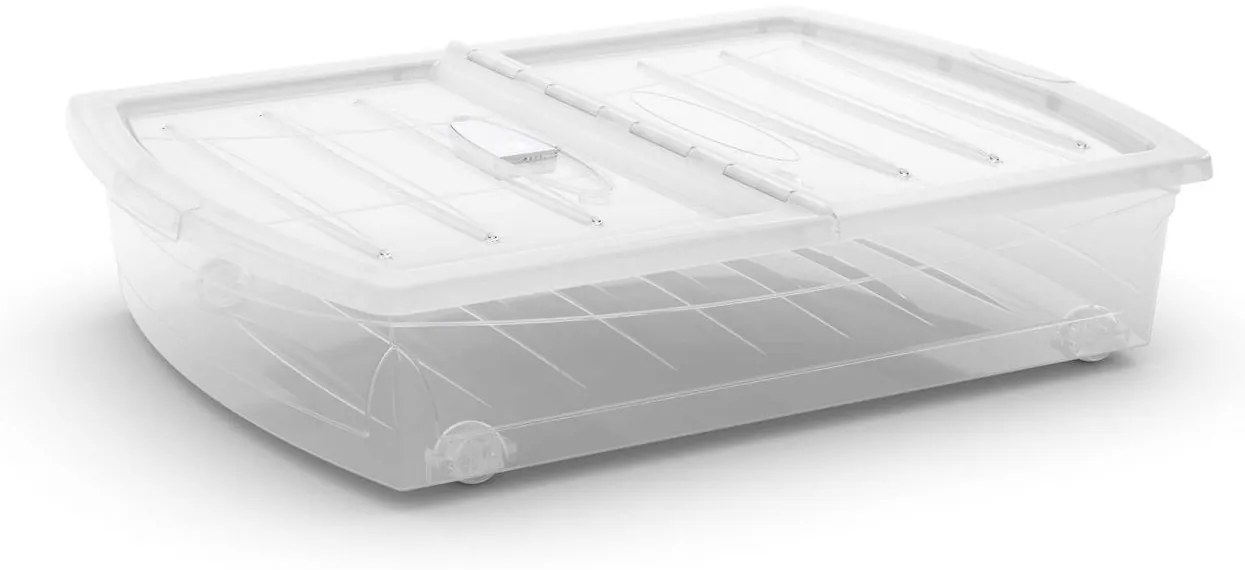 KIS Spinning Box XL priehľadná, 56 litrov priehľadné veko