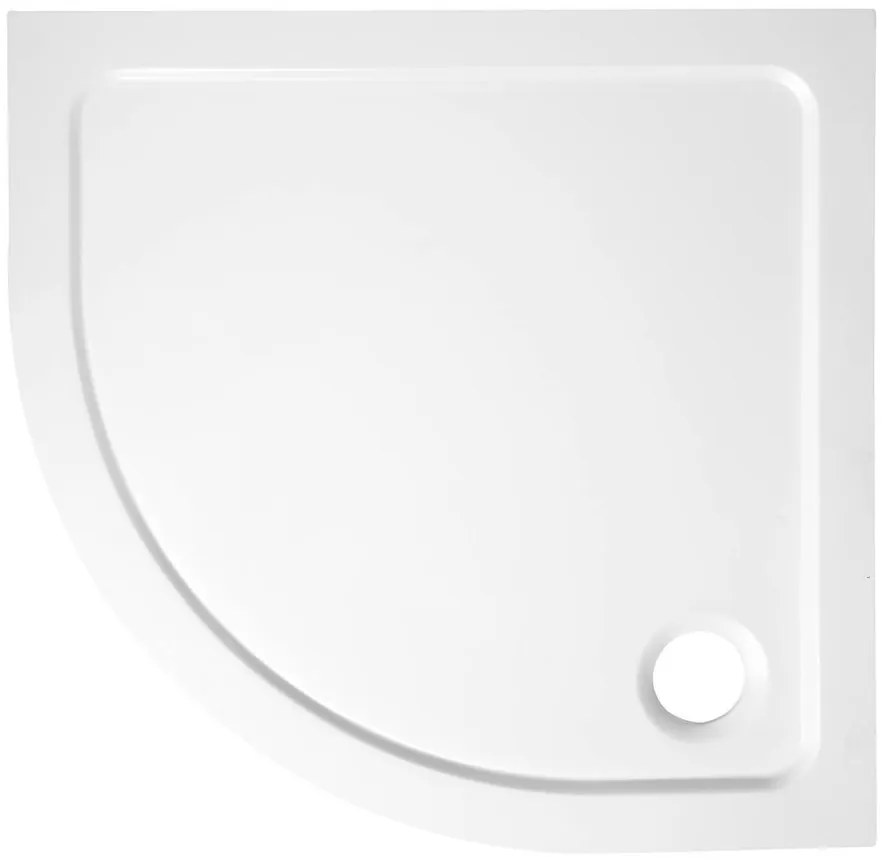 Aqualine Aqualine, TECMI vanička z liateho mramoru, štvrťkruh 90x90x3 cm, R55, PQ559