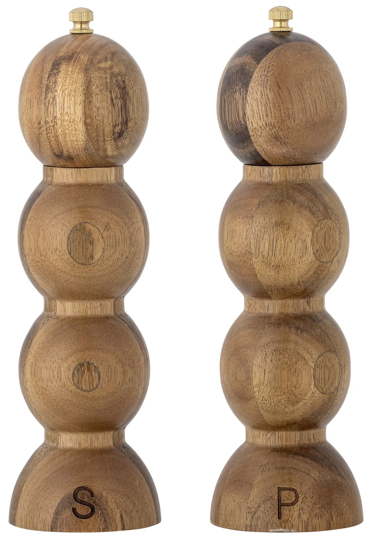 Bloomingville Mlynček na soľ a korenie Clancy – sada 2 ks