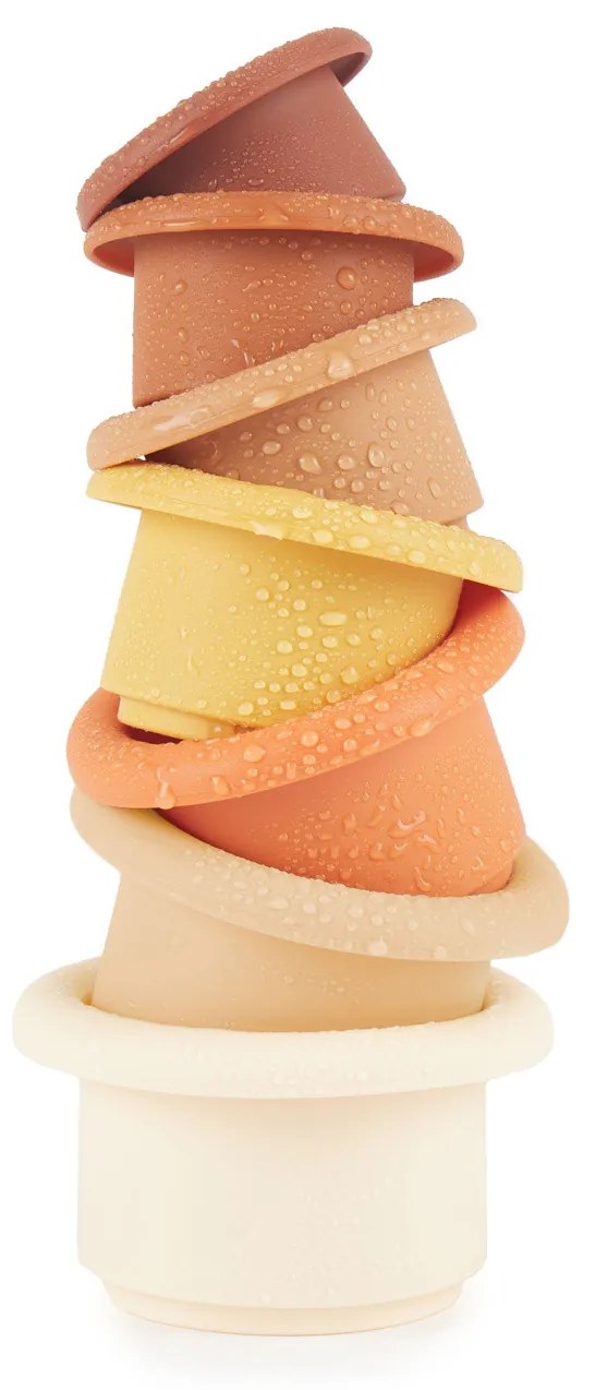 Bieco - Silikónové stohovacie tégliky - Chocolate Bliss