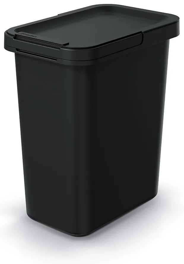 Závesný odpadkový kôš, 12 l, čierna