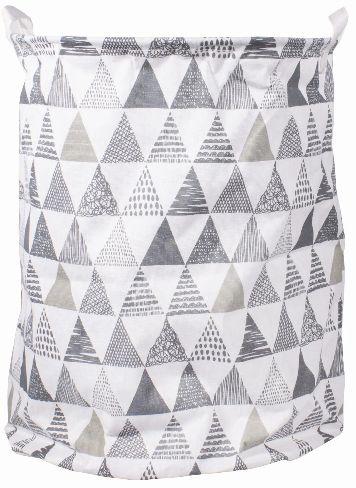 Bielo-sivý kôš na hračky a bielizeň BOWA