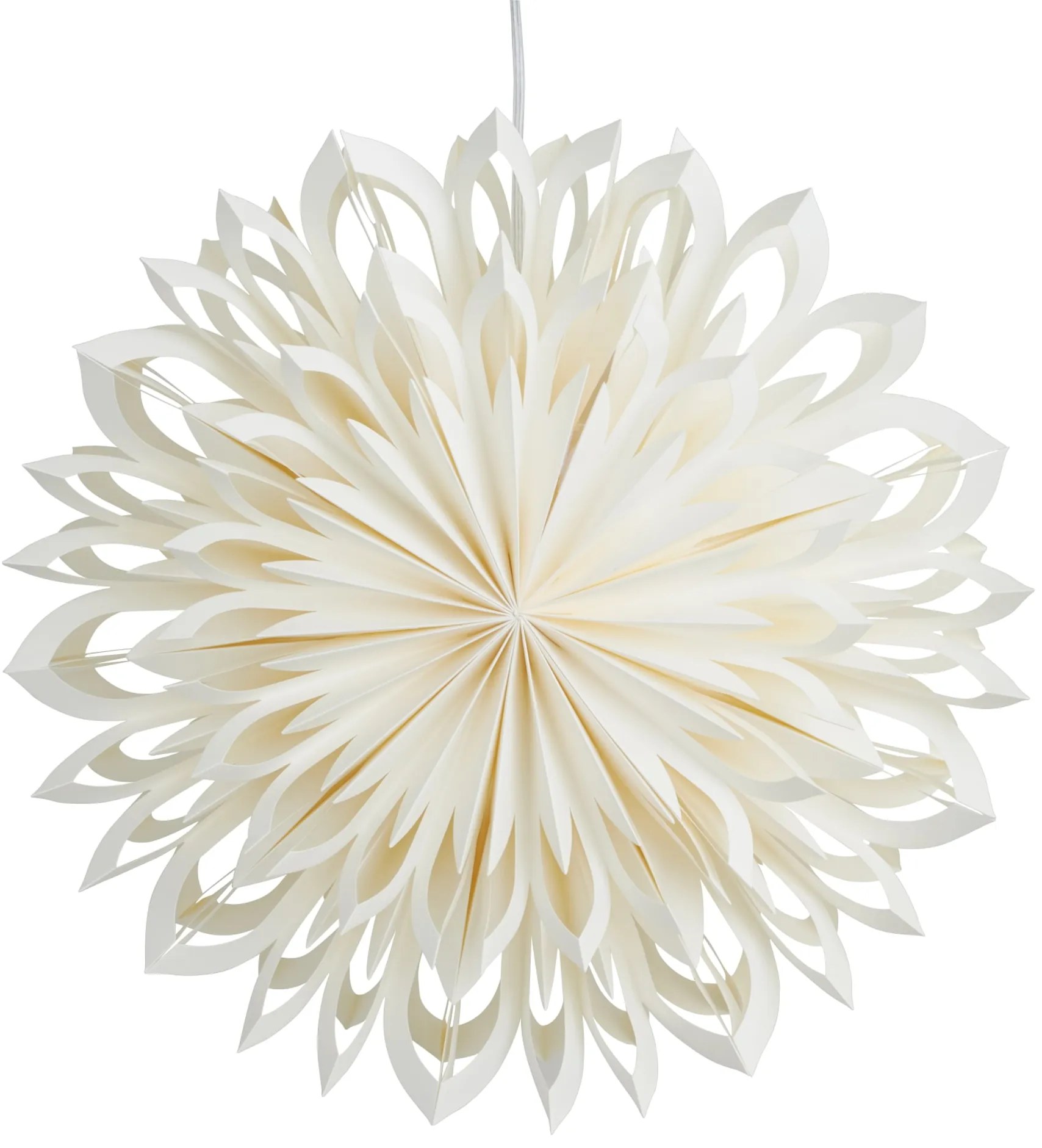 Watt & Veke Závesná svietiaca hviezda Clara white 50 cm