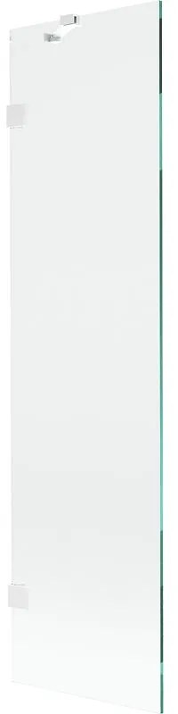 Mexen, Mexen Lunar 1-krídlová vaňová zástena 50 x 150 cm, transparentná, biela - 897-050-000-20-00