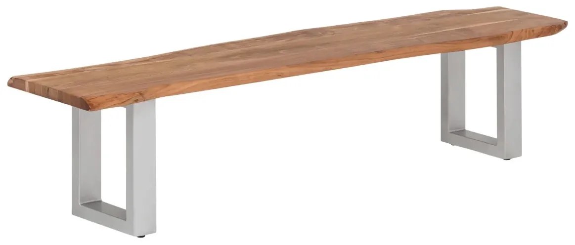 furniture-nabytek.cz - Masívna lavica Bullwer z akáciového dreva, lakovaná, hnedá – 160×40 cm