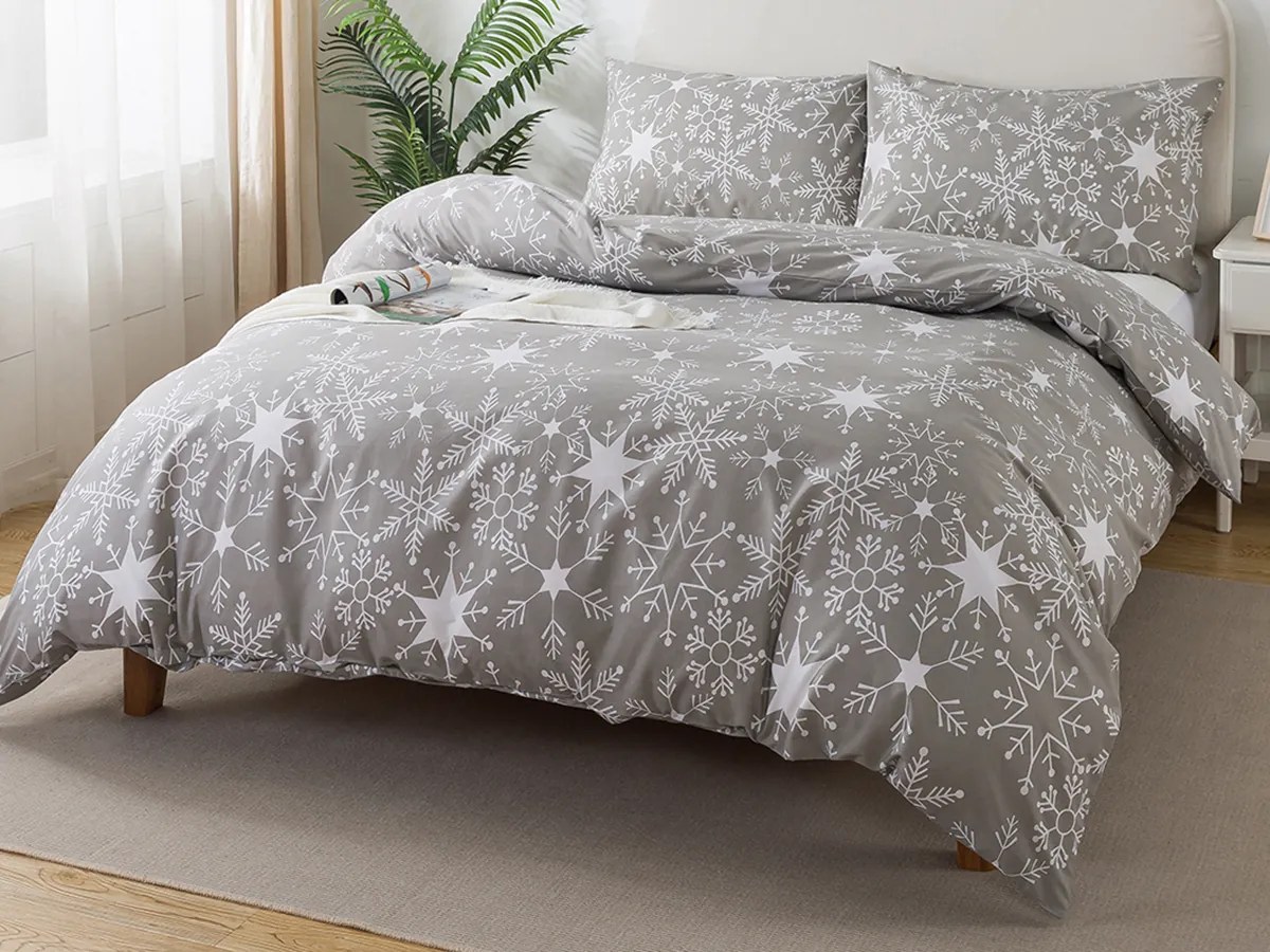 XPOSE® Francúzske bavlnené Renforcé obliečky JON - sivé