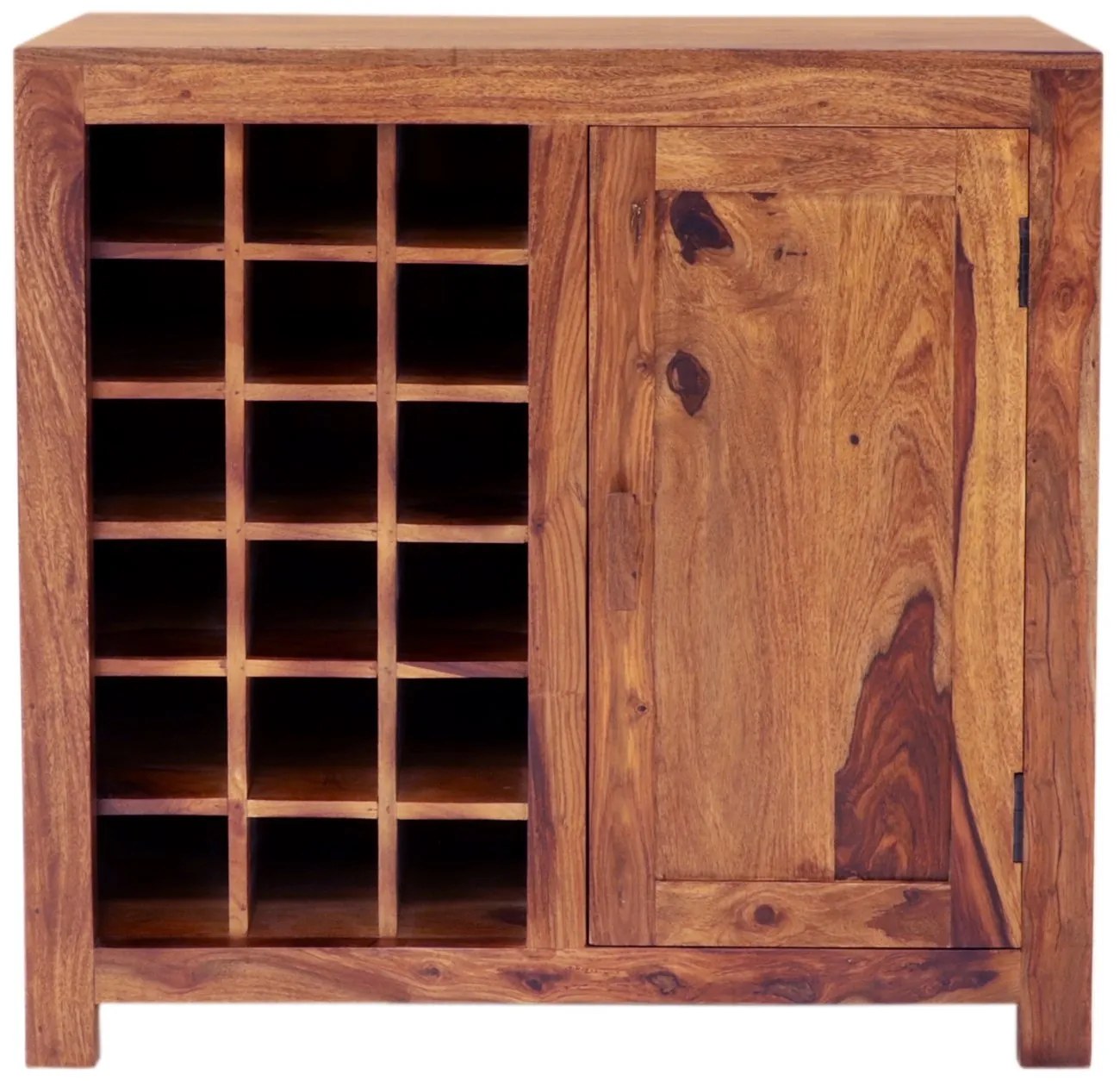 furniture-nabytek.cz - Drevená vinotéka 90x90x45 z masívu palisander