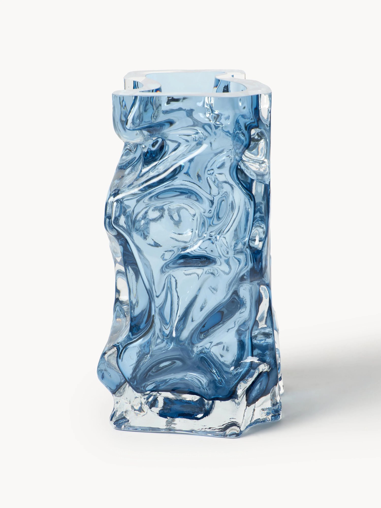 Ručne fúkaná váza Ice, V 25 cm