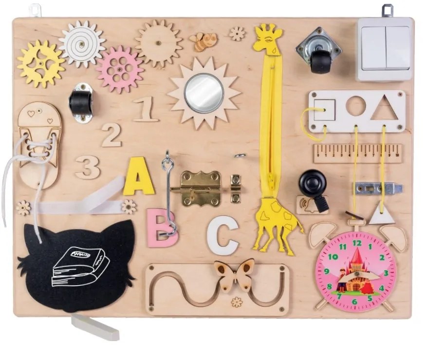 Interaktívna detská tabuľa - 50x37,5 cm - prírodná