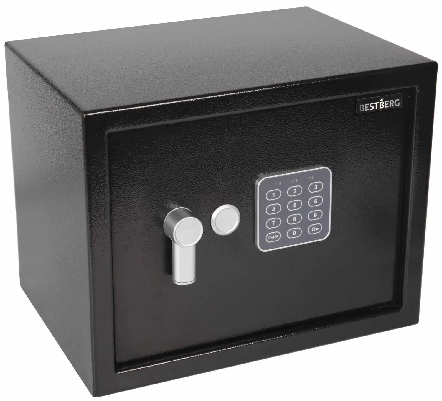 Digitálny trezor BestBerg BBSB-4C / 30 x 38 x 30 cm / čierna