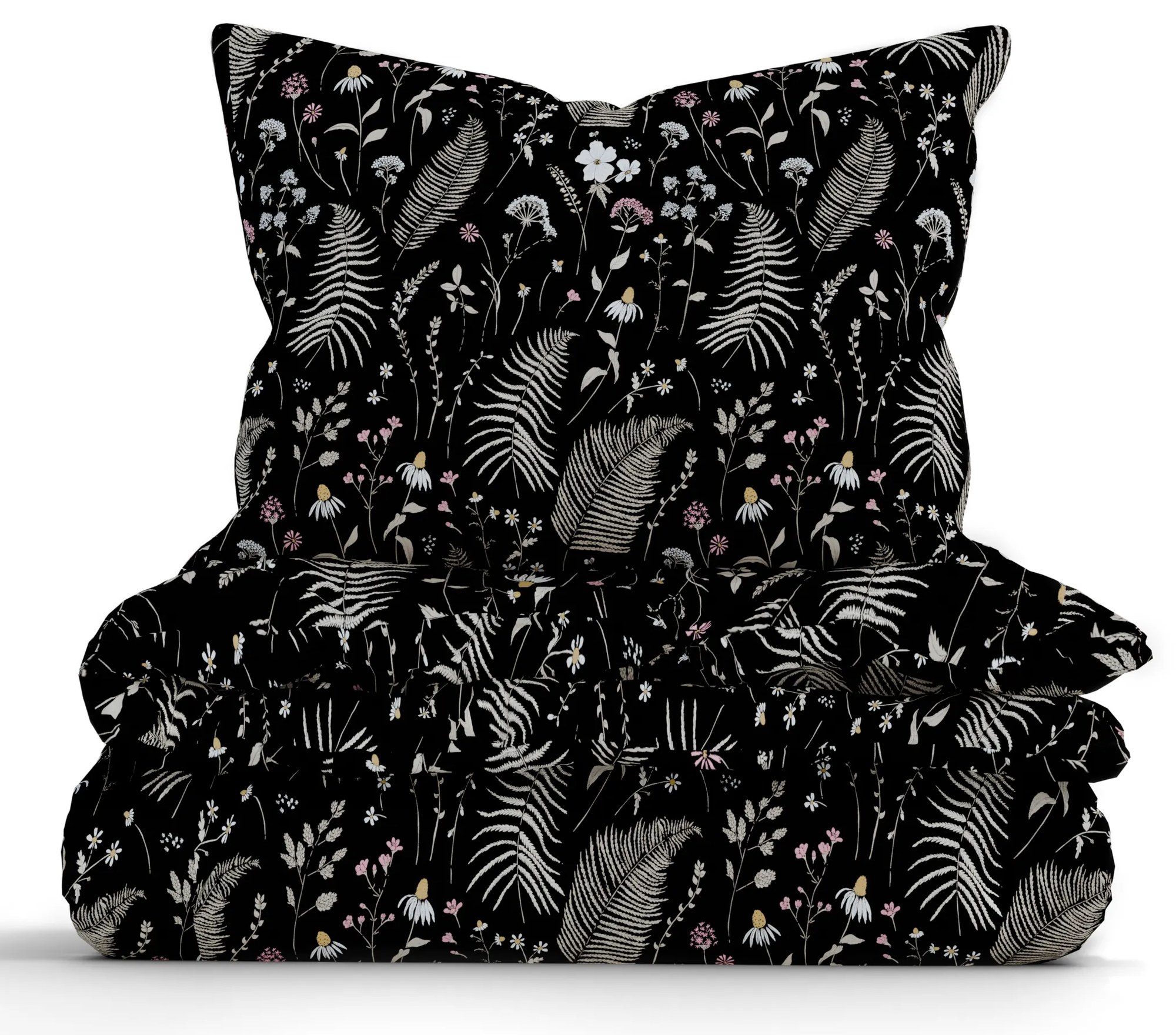 Predĺžené bavlnené obliečky Renforcé – Gloria čierne