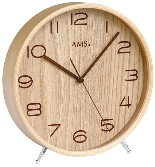 Designové stolové hodiny 5118 AMS, rádiom riadené 22cm