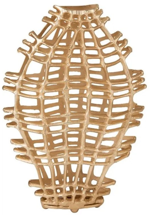 Zlatá váza Koral Gold S - 40 * 13 * 64 cm